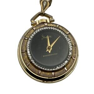 Vintage Sheffield Wind Up Pendant Watch (Working) with Chain - Seconds Circle*